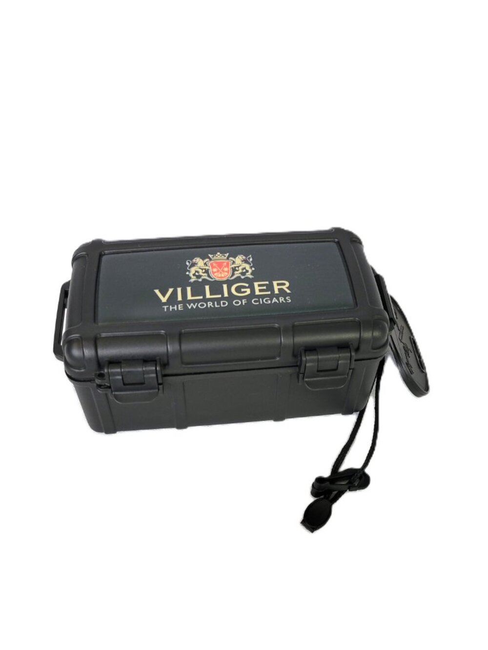 Cigar Caddy 10 Stick Waterproof Case Villiger Cigars Black NWT Flawed